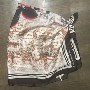 Maje Erose large silk scarf top / sarong